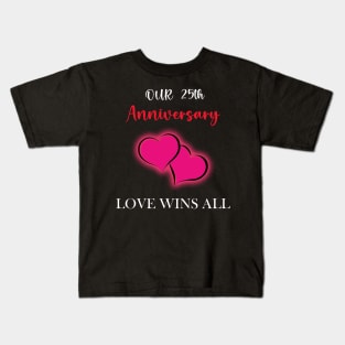 25th Anniversary Couple Gift Kids T-Shirt